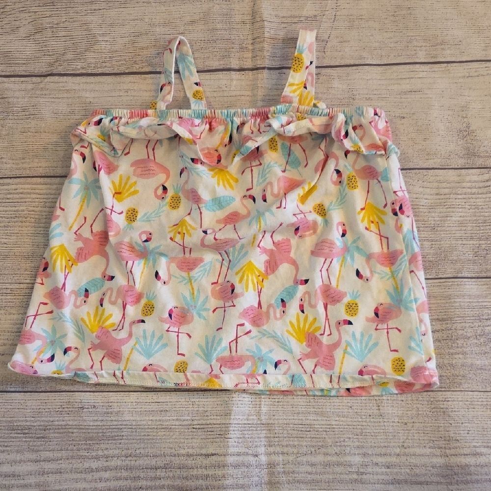 The Children's Place Pink and Yellow Ruffled Camisole